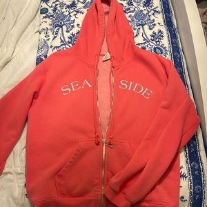 SEASIDE CORAL ZIP UP